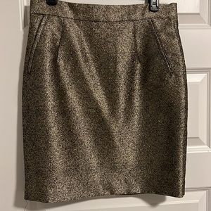 Gold Mini Skirt